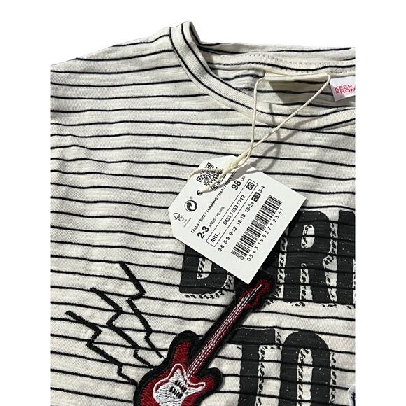 Zara BabyBoy Born to Rock Shirt size 2-3 years - Picture 2 of 5